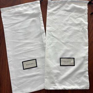 Gucci Dust Bags - Satin - White - Set of 2